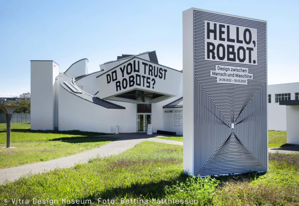 Plakat zur Ausstellung "Hello Robot"