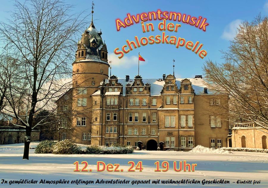 Plakat Adventsmusik in der Schlosskapelle Detmold 2024